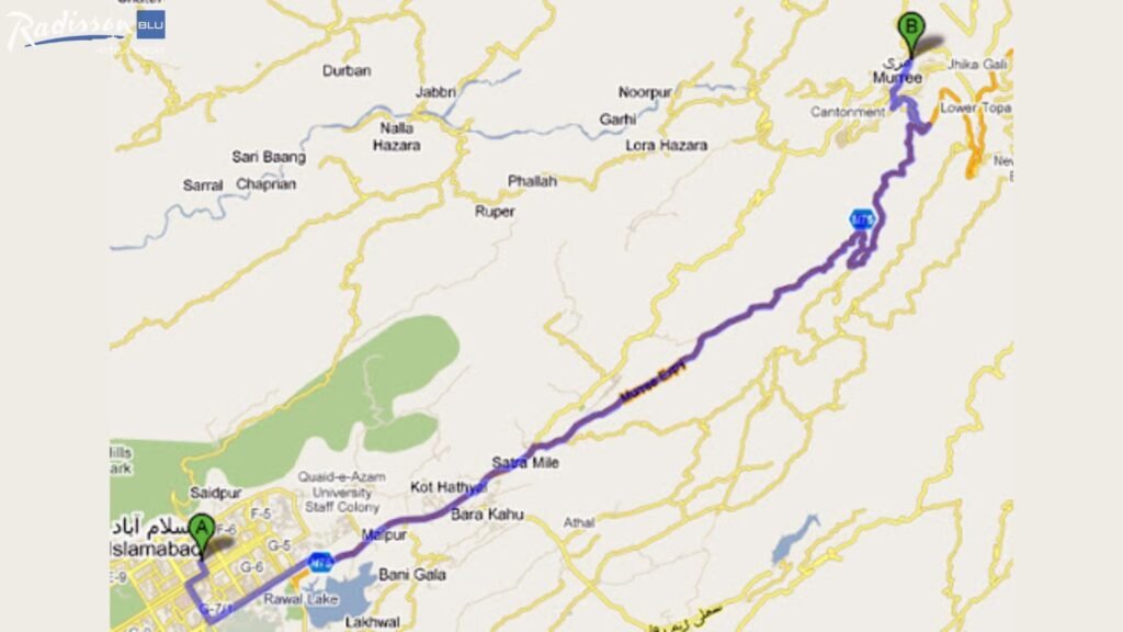 Murree Location in Pakistan